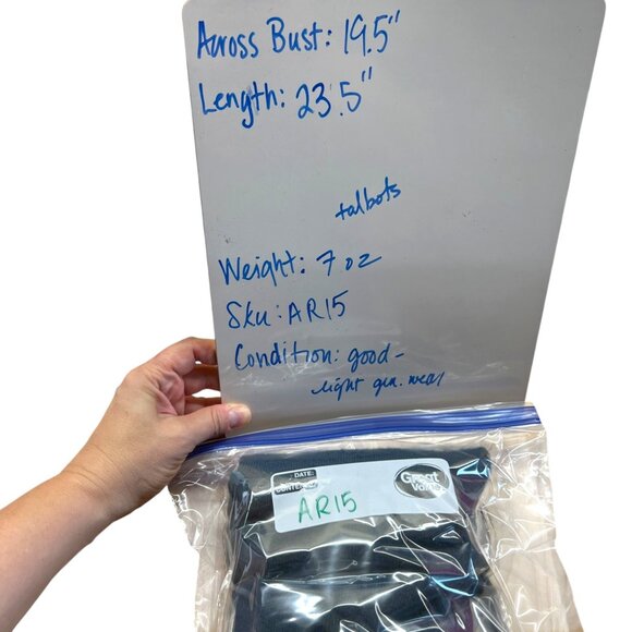 Talbots Teal Pure Cashmere Sweater 3/4 Sleeves Size Petite Small - Picture 11 of 11